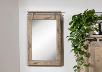 Spiegel Mango 60x8x100 whitewash lackiert RAILWAY #363