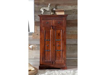 Schrank Akazie 72x38x132 nougat lackiert OXFORD #525