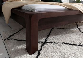 Bett Akazie 140x200x80 tabak lackiert BUENO #033