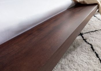 Bett Akazie 140x200x80 tabak lackiert BUENO #033