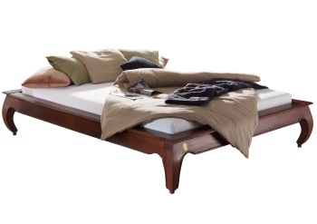 Bett Akazie 160x200x42 nougat lackiert OPIUM #263