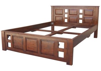 Bett Akazie 160x200x90 nougat lackiert OXFORD #252