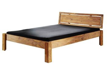 Bett Sheesham 180x200x83  braun geölt NATURE BROWN #522