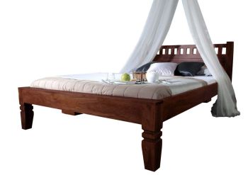Bett Akazie 180x200x90 nougat lackiert OXFORD #230