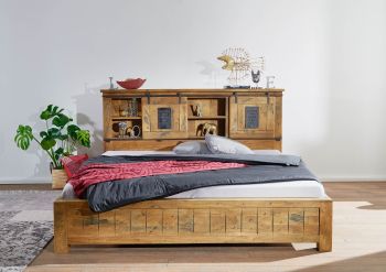Bett Mango 180x200 natur lackiert RAILWAY #143