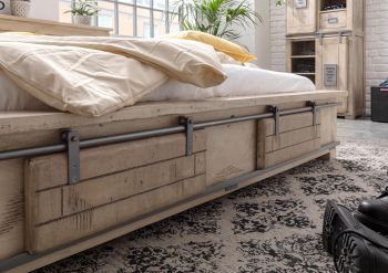 Bett Mango 180x200 whitewash lackiert RAILWAY #342