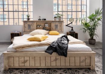 Bett Mango 180x200 whitewash lackiert RAILWAY #343