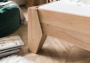 Bett Akazie 180x200 Akazie natur lackiert PURE ACACIA #314