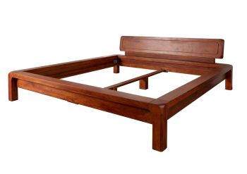 Bett Akazie 200x200x80 honig lackiert BUENO #021