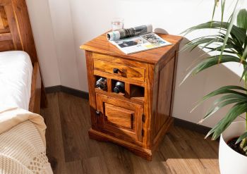 Nachttisch Akazie 46x40x65 honig lackiert OXFORD #268