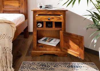 Nachttisch Akazie 46x40x65 honig lackiert OXFORD #268