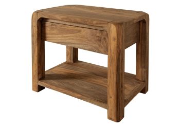 Nachttisch Sheesham 60x40x50 braun geölt BUENO #005