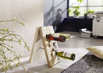 Weinregal 25x28x45 Mango natur bedruckt FACTORY #150
