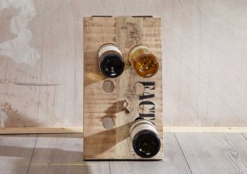 Weinregal 25x28x45 Mango natur bedruckt FACTORY #150