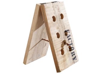 Weinregal 25x28x45 Mango natur bedruckt FACTORY #150