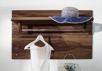Wandgarderobe Sheesham 100x32x60 smoked cherry gebeizt TORONTO #146