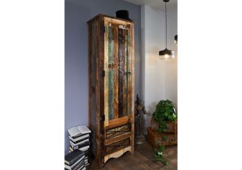 Garderobe Altholz 60x40x200 mehrfarbig lackiert NATURE OF SPIRIT #109