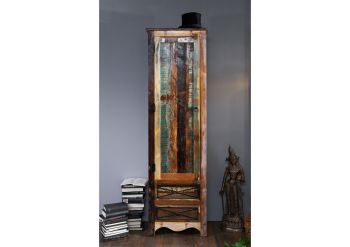 Garderobe Altholz 60x40x200 mehrfarbig lackiert NATURE OF SPIRIT #109