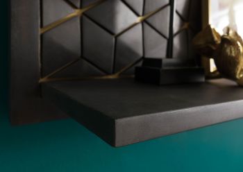 Wandregal Mango 159x22x29 grau geölt DIAMOND #125