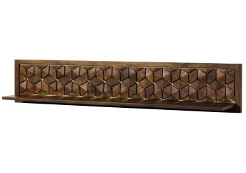 Wandregal Mango 159x22x29 braun geölt DIAMOND #225