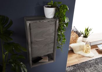 Hängeschrank Akazie 40x20x70 grau lackiert PURE ACACIA #602