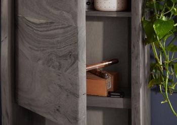 Hängeschrank Akazie 40x20x70 grau lackiert PURE ACACIA #602