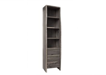 Hochschrank Akazie 45x36x185 grau lackiert  PURE ACACIA #605