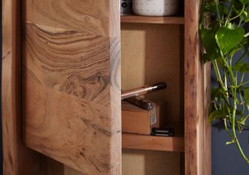 Hängeschrank Akazie 40x20x70 natur lackiert PURE ACACIA #612