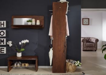 Garderobe Akazie 36x40x200 braun lackiert PURE ACACIA #814