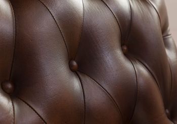 Sessel Echtleder 84x84x94 braun CHESTERFIELD #105