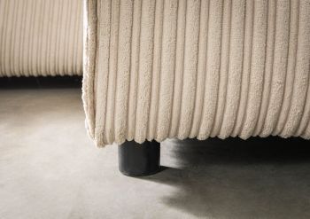 Ecksofa 279x164x69 Cord elfenbein VALENCIA