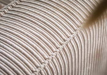 Ecksofa 279x164x69 Cord elfenbein VALENCIA