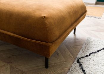 Ecksofa 277x173x76 Polyester cognac GENT