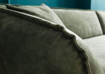 Ecksofa 277x173x76 Polyester grau-grün GENT