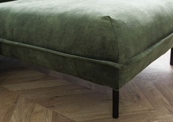 Ecksofa 277x173x76 Polyester grau-grün GENT