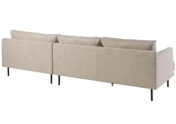 Ecksofa 285x161x81 Silikon-Feder Mix beige TRIENT