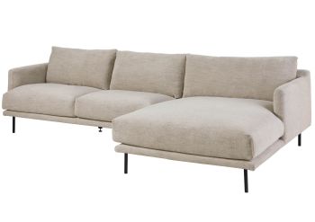 Ecksofa 285x161x81 Silikon-Feder Mix beige TRIENT