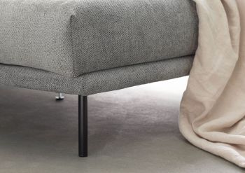 Ecksofa 285x161x81 Silikon-Feder Mix grau TRIENT