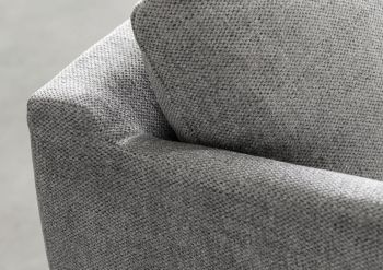Ecksofa 285x161x81 Silikon-Feder Mix grau TRIENT