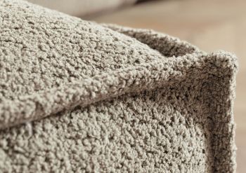Ecksofa inkl. Hocker 195x220x79 Polyester taupe RAVENNA.