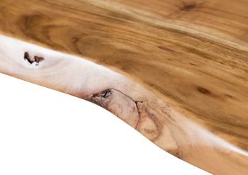 Bartisch Akazie 80x80x92 natur lackiert MELBOURNE #101