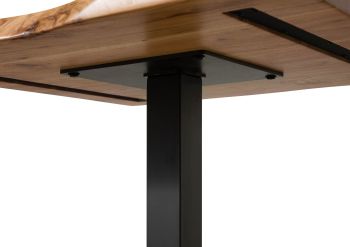 Bartisch Akazie 80x80x92 natur lackiert MELBOURNE #101