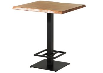 Bartisch Akazie 80x80x92 natur lackiert MELBOURNE #101
