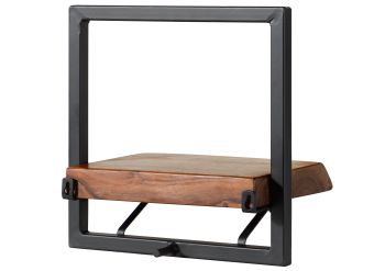 Wandregal Akazie 32x22x32 natur lackiert MELBOURNE #116