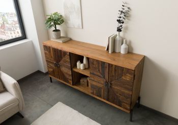 Sideboard Altholz 174x40x93 natur lackiert LYON #110