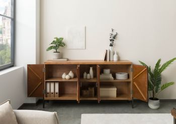 Sideboard Altholz 174x40x93 natur lackiert LYON #110