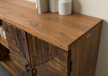 Sideboard Altholz 174x40x93 natur lackiert LYON #110