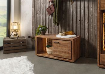 Kommode Akazie 88x40x45 natur lackiert BARK #124
