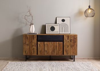 Sideboard Sheesham natur unbehandelt LICHTENBERG - Verschiedene Größen
