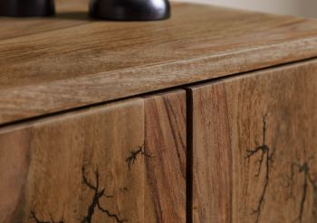 Sideboard Sheesham 185x40x77 natur unbehandelt LICHTENBERG #116